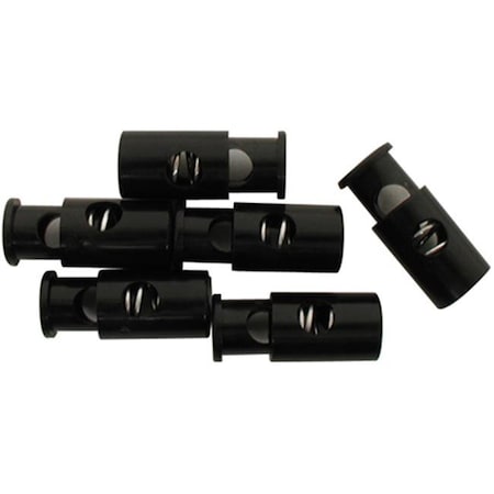 Liberty Mountain Liberty Mountain 147561 Cord Locks .38in. Round 6 Pack - Black 147561